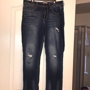 Most comfortable distressed jeans with a stretch
